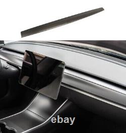 For 2017-2023 Tesla Model 3 Y Real Matte Carbon Fiber Interior Dashboard Cover