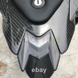 For BMW S1000RR 2015-2018 Twill Carbon Fibre Rear Seat Light Cover Panel Glossy