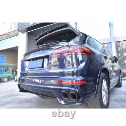 For Porsche Cayenne 2015-2017 Real Carbon Fiber Rear Middle Trunk Spoiler Wing