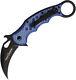 Fox Karambit Linerlock Blue Twill G10/carbon Fiber Folding Black Knife 479blt