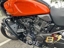 Harley Davidson Pan America 1250 2021+ Carbon Fiber Side Protection Cover Twill