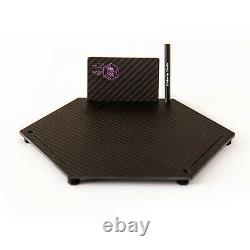 Heated XL Carbon Fiber Plate For Carbon By Charlie Card And Straw Luxury Party