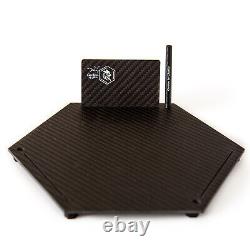 Heated XL Carbon fiber Cutting Plate + Carbon Card and Short Straw Gift USA