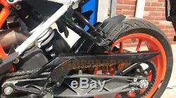 KTM Duke 390 2017+ Rear Hugger Twill Carbon Fiber Rear Mudguard Glossy