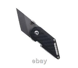 Kansept Dash Folding Knife Twill Carbon Fiber Handle Damascus Plain Edge K3045A1