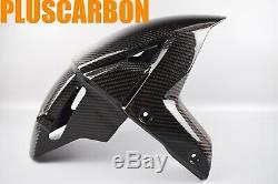 Kawasaki NINJA H2 SX SE Twill Carbon Fiber Front Fender / Mudguard Glossy