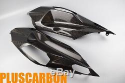 Kawasaki NINJA H2 SX SE Twill Carbon Fiber Tail Side Covers Set Glossy