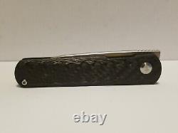 Kizer Vanguard Feist Front Flipper Knife Twill Carbon Fiber 2.8? Stonewash BD1N