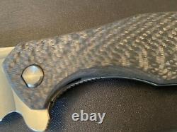 Koenig Arius Patterned Blue Carbon Twill with Burnished Blade & Polished Flats
