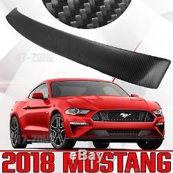NEW For 2018 Ford Mustang Real Carbon Fiber Twill Matte Black Window Spoiler