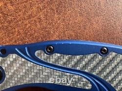 Rare Kershaw Blur Twill 1670NBS30V Assisted Blue Knife Carbon Fiber