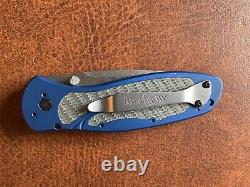 Rare Kershaw Blur Twill 1670NBS30V Assisted Blue Knife Carbon Fiber