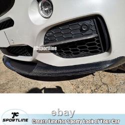 Real Carbon Fiber Front Bumper Lip Chin Spoiler For BMW X5 F15 M-SPORT 2014-2018