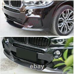 Real Carbon Fiber Front Bumper Lip Chin Spoiler For BMW X5 F15 M-SPORT 2014-2018
