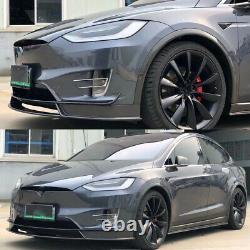 Real Carbon Fiber Front Bumper Lip Spoiler Chin Fit For Tesla Model X 2016-2018