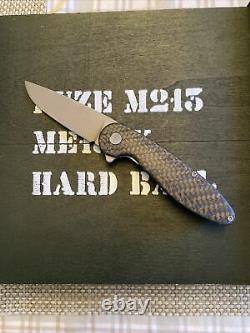 SOLD OUT American Blade Works Model 1 V5 Twill Carbon Fiber S35VN Flipper Knife