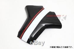 SSK Full Carbon Fiber Tank Pad for Yamaha FZ-09/MT-09 Twill Glossy Red White