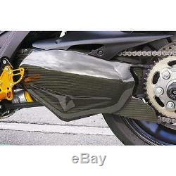 Sato Racing Twill Weave Dry Carbon Fiber Swingarm Cover for Ducati Diavel