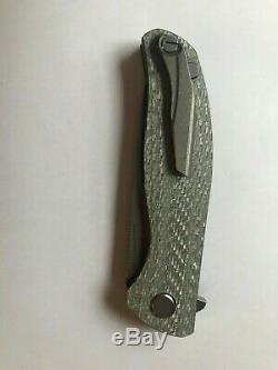Shirogorov Knives F3R Vanax 37 Silver Twill CF MRBS