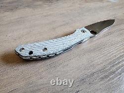 Spyderco Kapara Silver Twill Carbon Fiber Scales (NO Knife included)Scales only