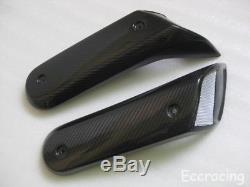 TWILL Carbon Fiber Air Intakes for Yamaha MT01 with Fiberglass Mounting Brackets