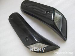 TWILL Carbon Fiber Air Intakes for Yamaha MT01 with Fiberglass Mounting Brackets