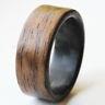 The Lumberjack Walnut Twill Wood And Carbon Fiber Ring
