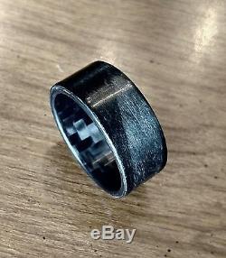 The Shadow Blackwood Twill Wood and Carbon Fiber Ring