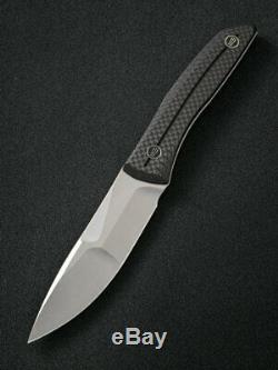 We Knife Co Ltd Reazio Twill Carbon Fiber CPM 20CV Fixed Blade Knife 921A