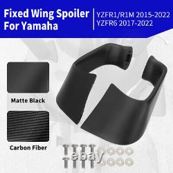 Winglets Wing Fairing Kit For 2015-2022 YAMAHA YZF-R1 YZF-R1M Carbon Fiber Color