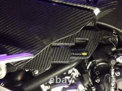 Yamaha R1 2015/19 Carbon Ecu Panel Fairing Cover R1m Left Side Fibre Twill Gloss