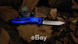 Zero Tolerance ZT0393 Full Glowing Blue Twill Scales (Knife NOT INCLUDED)