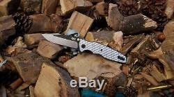 Zero Tolerance ZT0393 Silver Twill Carbon Fiber Scales (Knife NOT INCLUDED)
