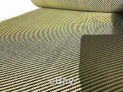 12 X 50 Ft Tissu Réalisé Avec Kevlar-fibre De Carbone Tissu Sergé -3k / 200g / M2