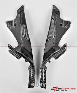 2007-2013 Ducati 848, 1098, 1198 Couvertures De Conduit D'air Latéral 100% Fibre De Carbone