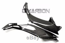 2013 2016 Kawasaki Z800 Fibre De Carbone Côté Inférieur Réservoirs Panneaux 2x2 Twill Tisse