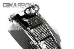2013 2016 Kawasaki Z800 Porte-plaques En Fibre De Carbone 2x2 Twill Twill Tave