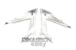 2013 2018 Kawasaki Zx6r Panneaux Latéraux Carénage En Fibre De Carbone En Twill Tissages