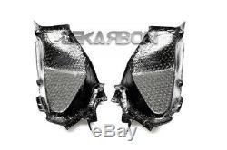 2014 2014 Kawasaki Z800 Carbon Fiber Admission D'air Couvre 2x2 Twill Weaves
