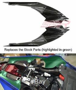 2015 2020 Yamaha R1 R1m R1s Arrière Queue Intérieur Panneau Latéral Carénage Twill Carbone