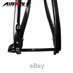 29er 17 Full Carbon Fiber Suspension Frame, 3k Sergée Bicyclette Glossy Cadre Vtt