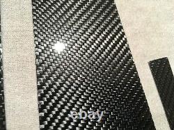 6pc Twill Real Carbon Fiber Window Pillar Panels Panel Covers For 10-15 E84 X1