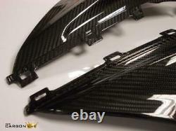 Bmw S1000rr 2019 Carbon Upper Fairing Infill Panels In Twill Gloss Weave Fiber