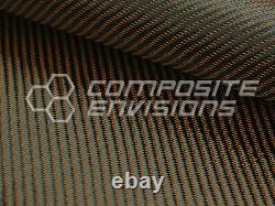 Bronze Mirage Carbon Fiber Cloth Fabric 2x2 Twill 50 3k 290gsm 8.6oz Hd