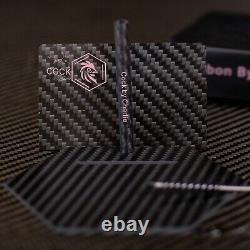 Carbone Par Charlie Luxury Carbon Fiber Full Collection Plates Heater Card & Straw