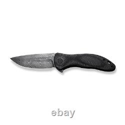 Couteau de poche Civivi Knives Synergy 3 C20075D-DS1 en Damas et en fibre de carbone à motif sergé