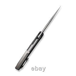 Couteau de poche en acier inoxydable CPM-20CV en fibre de carbone à chevrons WE Knives Speedliner 22045B-1