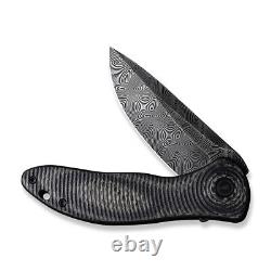 Couteau de poche en fibre de carbone twill damas Civivi Knives Synergy 3 C20075D-DS1