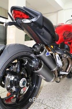 Ducati Monster 821 1200 1200s Twill Fibre De Carbone Sous Le Dessus De La Queue Matt Finising
