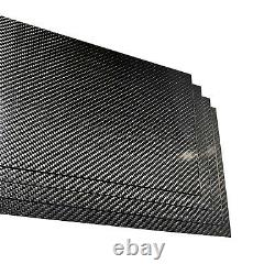 Feuille De Panneau En Fibre De Carbone 100 % 300x400mm Épaisseur 1mm-6mm Twill Weave Rc Parts